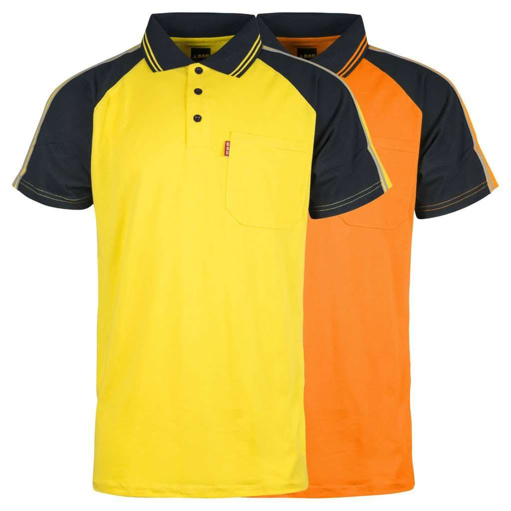 BAD® COTTON HI-VIS S/S POLO SHIRT - Customized