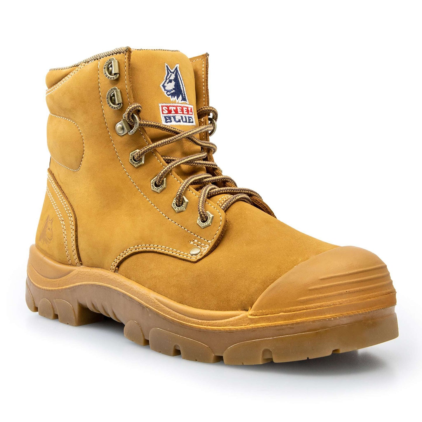  STEEL BLUE® WORK BOOTS ONLINE - WHEAT COLOUR, FRONT SIDE