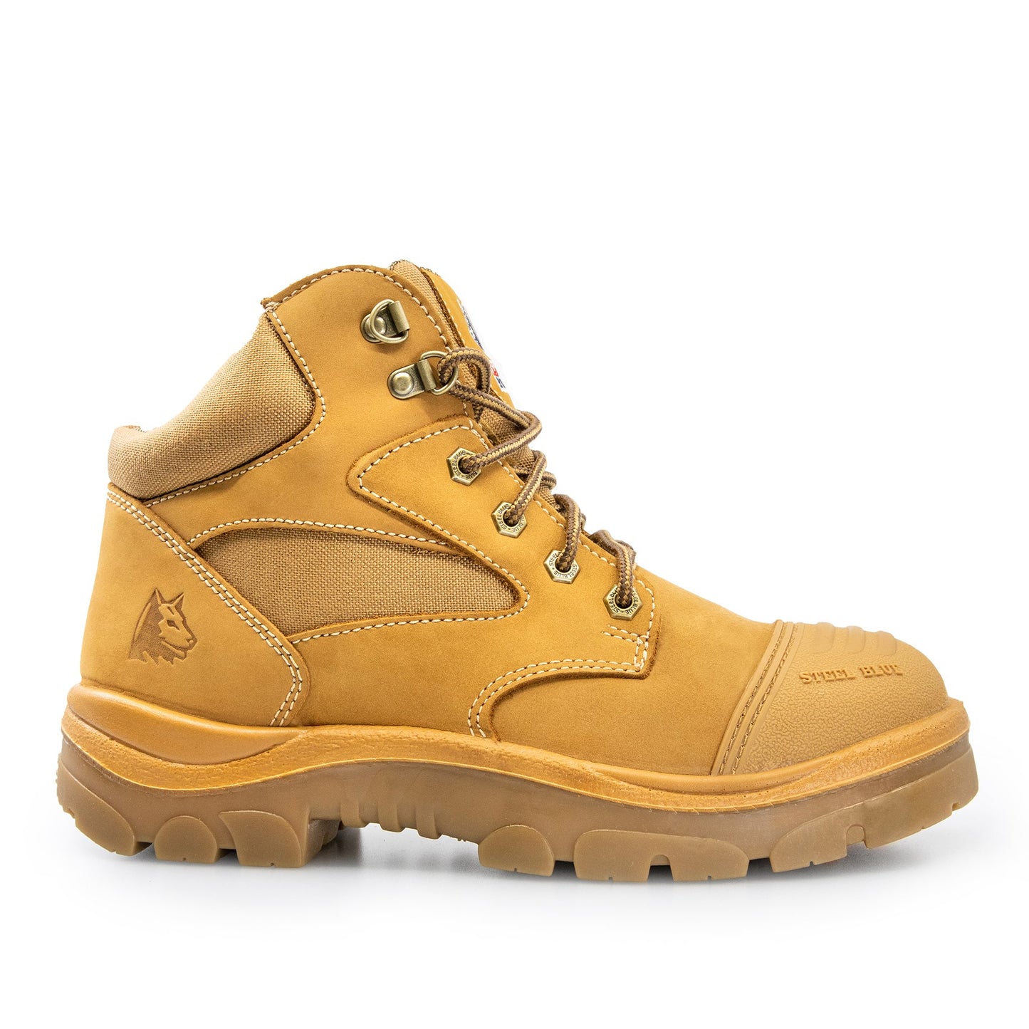 STEEL BLUE® PARKES WORK BOOTS - OUTER VIEW, WHEAT COLOUR