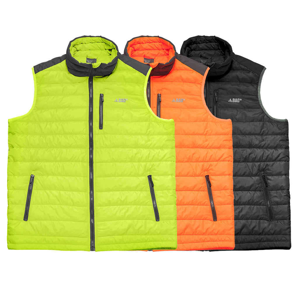 HI-VIS MEN’S LIGHTWEIGHT DOWN VEST 